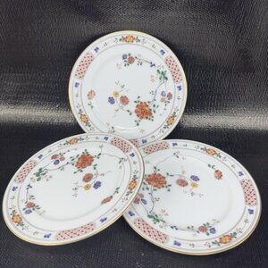 Noritake Ireland Nanking Fine Porcelain Dish Plate Set 3 Dishes Plates 6inch W
